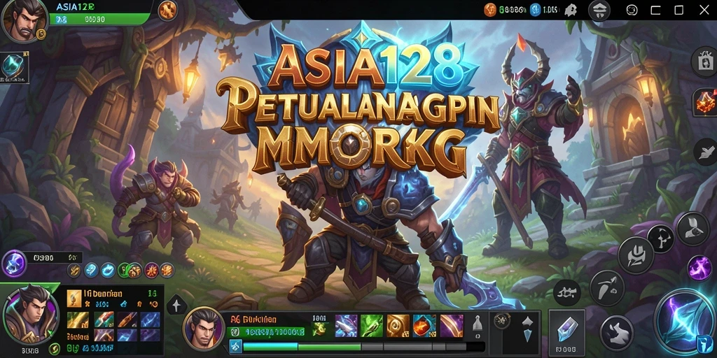 Tampilan gameplay menakjubkan dari ASIA128 di dunia MMORPG.