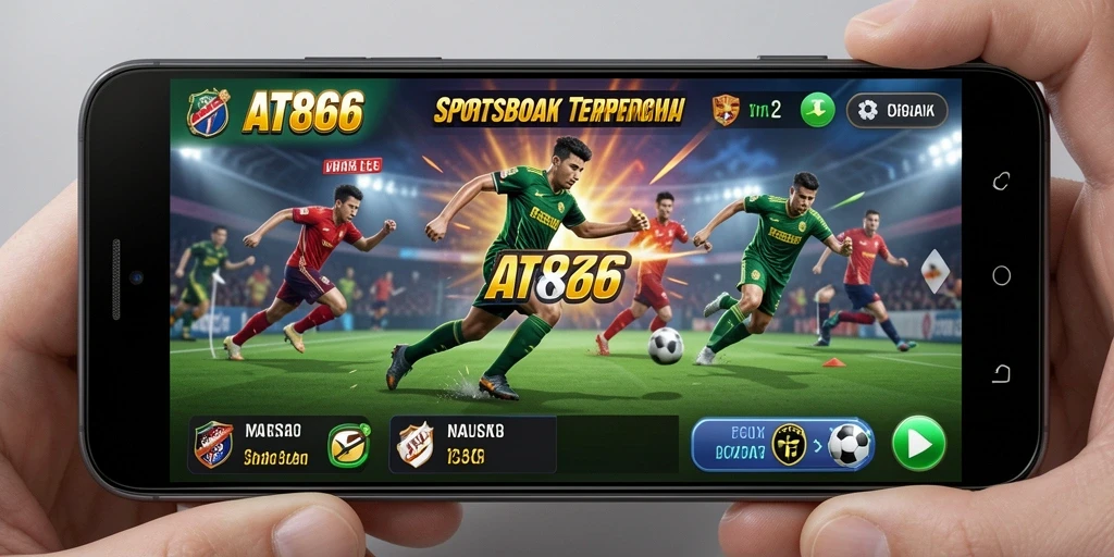 Tampilan menarik dari gameplay aplikasi Sportsbook AT866.