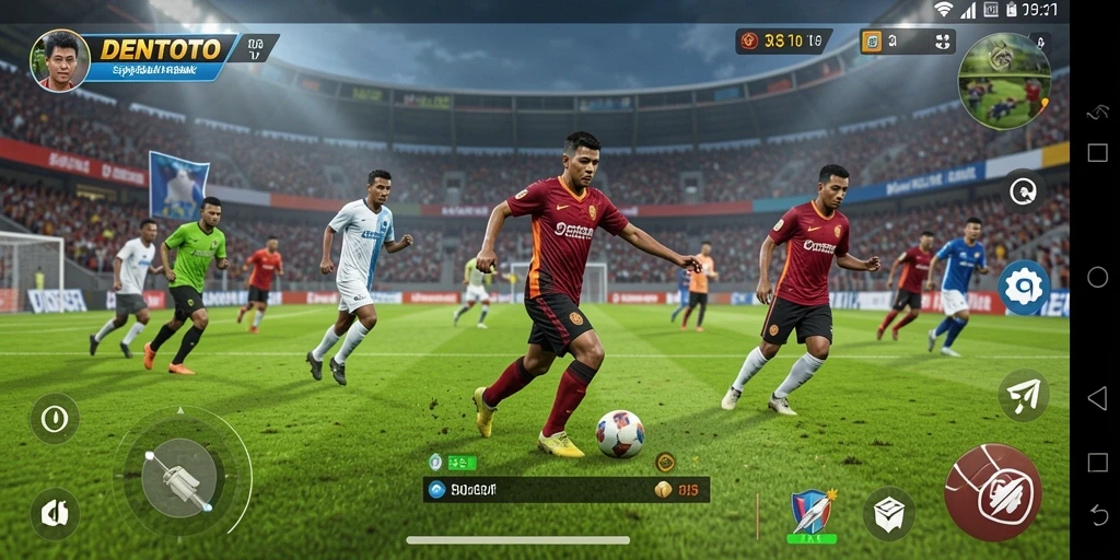 Gameplay DENTOTO yang seru dan mendebarkan di lapangan.