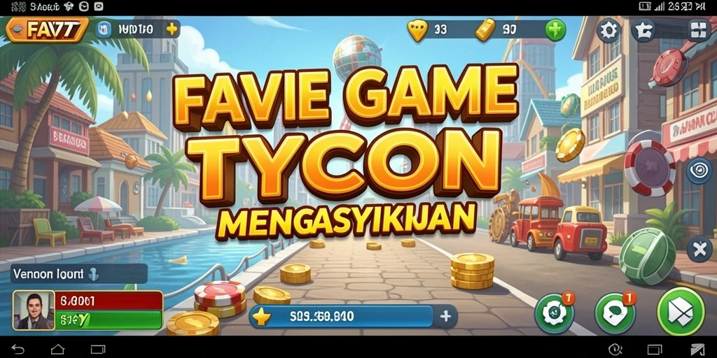 Tampilan gameplay FAV77 dengan aktivitas bisnis yang mengasyikkan.