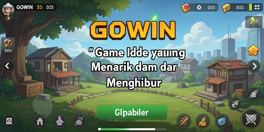 Gameplay GOWIN yang menarik dengan mekanik Idle yang efektif.