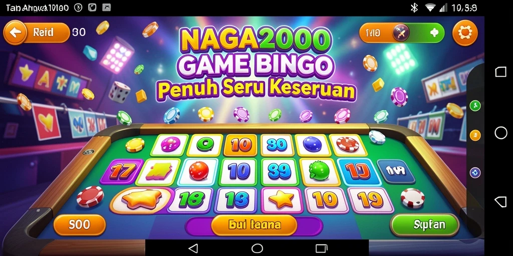 Screenshot gameplay NAGA2000 dengan suasana Bingo yang seru.