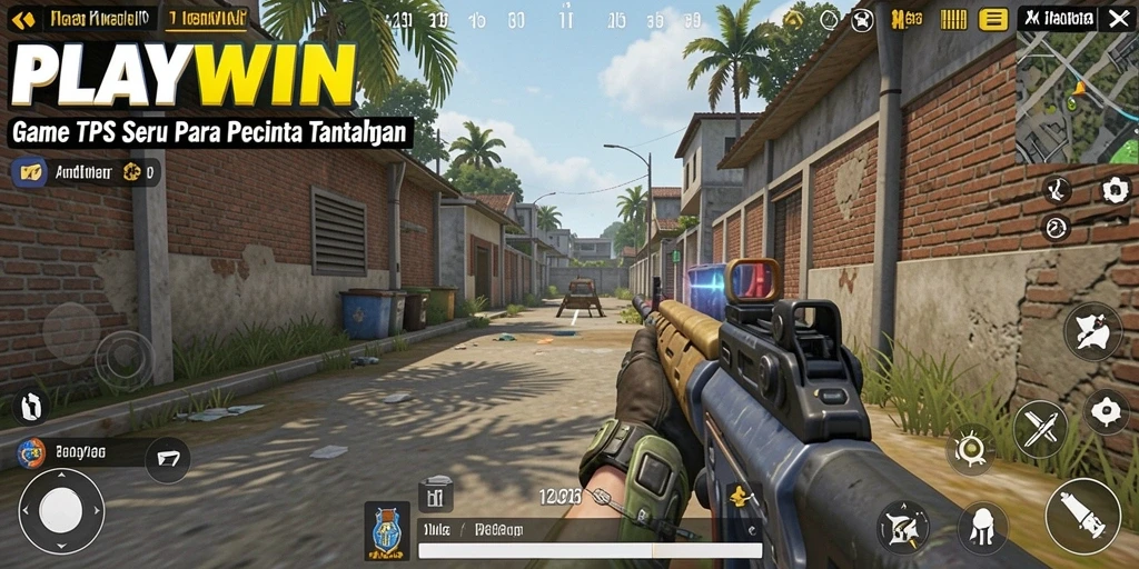 Tampilan grafik menawan dari gameplay TPS di PLAYWIN.