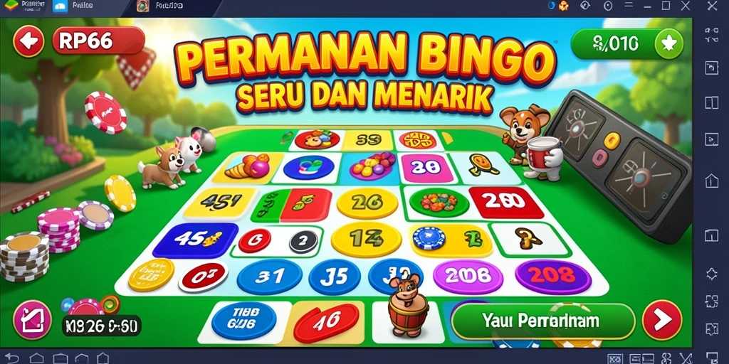 Tampilan gameplay Bingo RP66 yang seru dan interaktif.