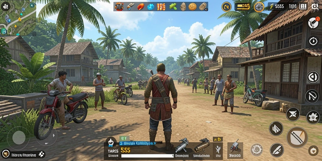 Tampilan gameplay yang realistis dan interaktif dari TAR555.