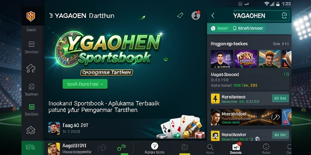Screenshot menunjukkan tampilan antarmuka YAGAOHEN saat taruhan langsung.