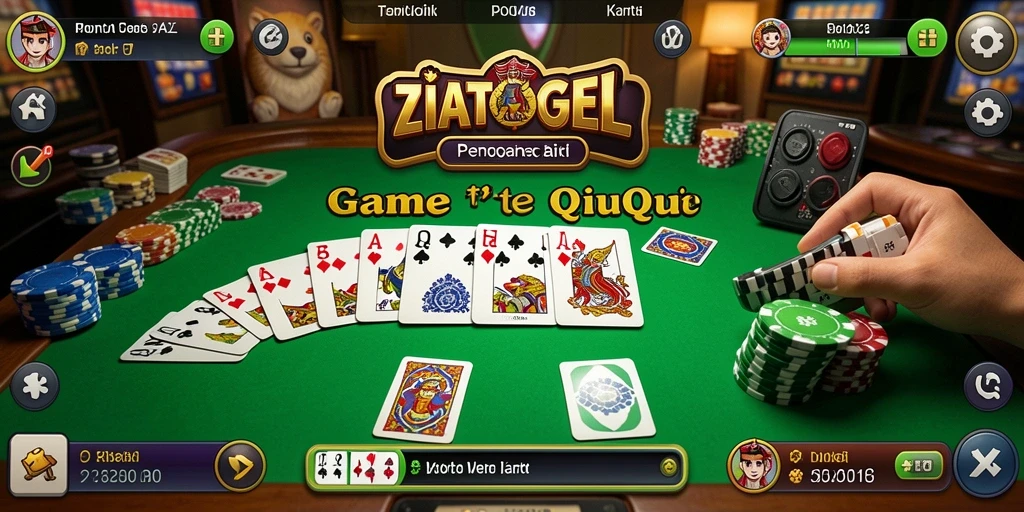 Tampilan gameplay seru permainan QiuQiu ZIATOGEL dengan teman.
